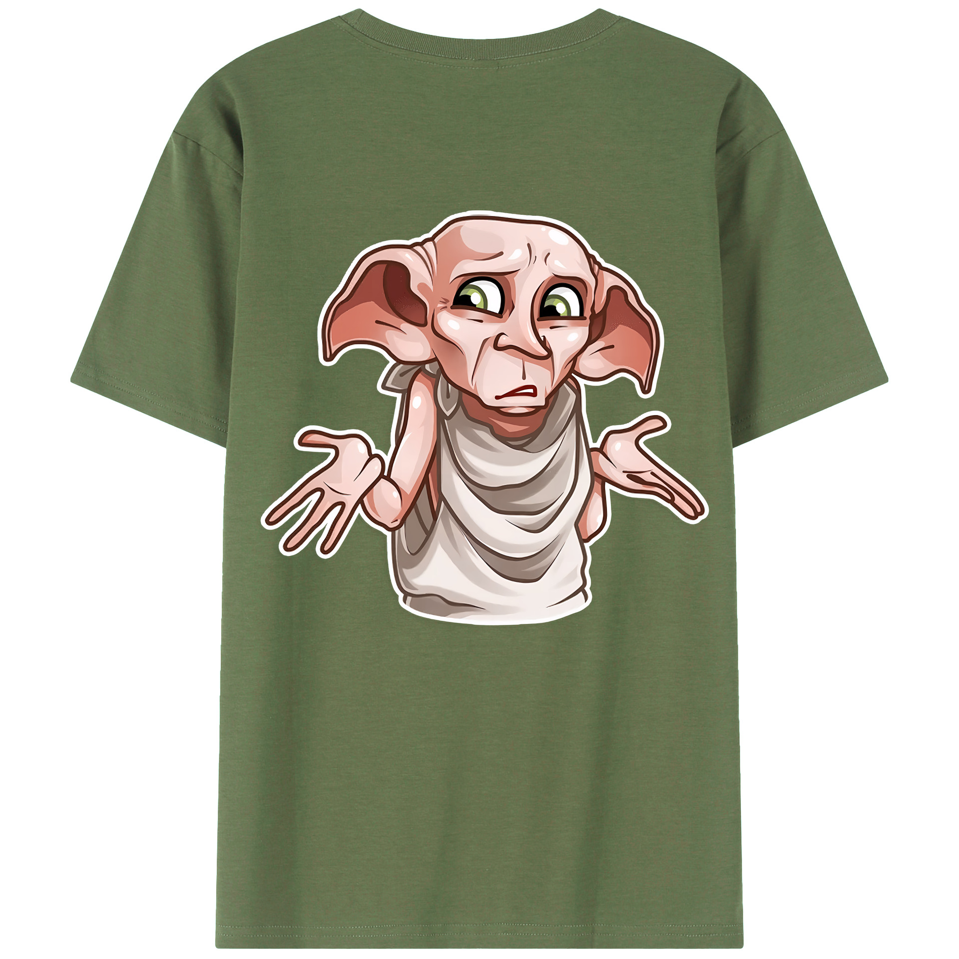 （画像用） Harry Potter ハリー・ポッターシリーズ 綿100％ メンズ半袖Tシャツ（バックプリント） 通気性